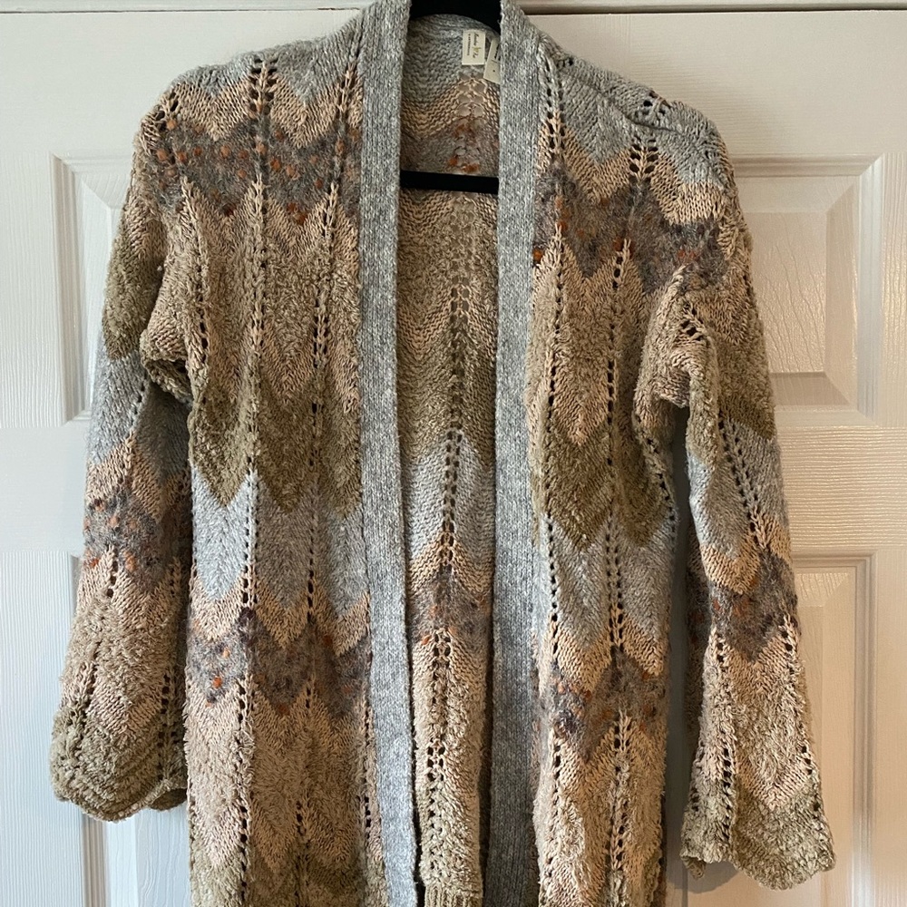 Anthropologie Sweater with Tie Closure